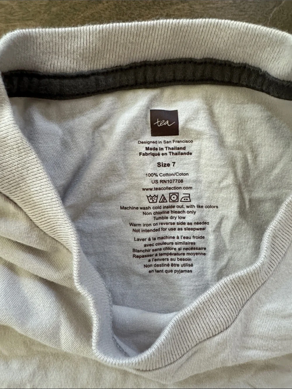 Tea Collection Husky Tee, Size 7.